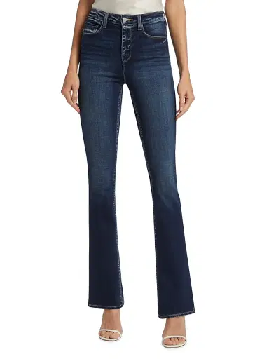 L'Agence Women's Selma High-Rise Boot-Leg Jeans - Columbia - Size 32 | Thumbnail 3