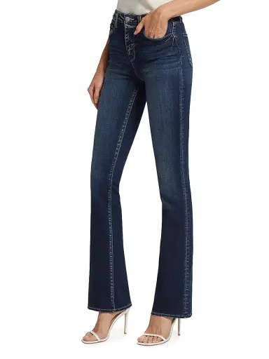 L'Agence Women's Selma High-Rise Boot-Leg Jeans - Columbia - Size 32 | Thumbnail 4
