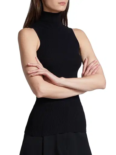 Proenza Schouler Women's Sleeveless Matte Knit Top - Black - Size Large | Thumbnail 4 Proenza Schouler Women's Sleeveless Matte Knit Top - Black - Size Large | Thumbnail 4