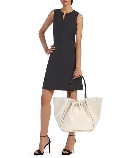 Proenza Schouler Women's XL Ruched Leather Tote - Black | Thumbnail 3 Proenza Schouler Women's XL Ruched Leather Tote - Black | Thumbnail 3
