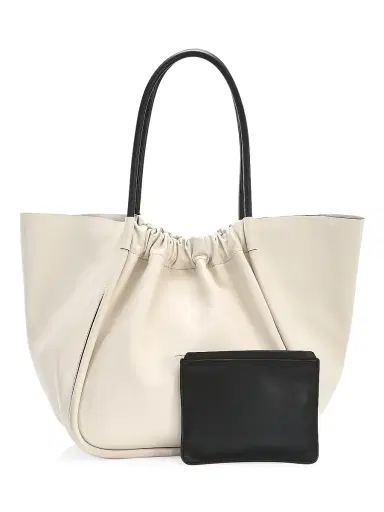 Proenza Schouler Women's XL Ruched Leather Tote - Black | Thumbnail 4 Proenza Schouler Women's XL Ruched Leather Tote - Black | Thumbnail 4