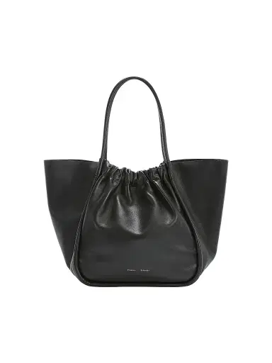 Proenza Schouler Women's XL Ruched Leather Tote - Black | Thumbnail 1 Proenza Schouler Women's XL Ruched Leather Tote - Black | Thumbnail 1