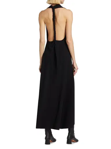 Proenza Schouler Women's Twisted Back Maxi Dress - Black - Size 12 | Thumbnail 5
