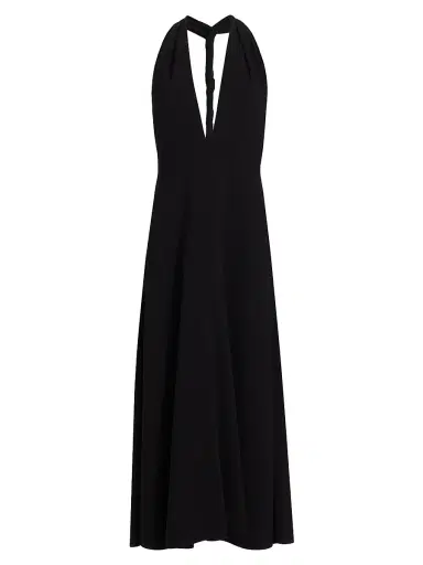 Proenza Schouler Women's Twisted Back Maxi Dress - Black - Size 12 | Thumbnail 1