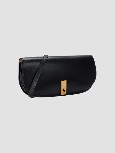 Polo Ralph Lauren Women's Polo ID Convertible Leather Clutch - Black | Thumbnail 4 Polo Ralph Lauren Women's Polo ID Convertible Leather Clutch - Black | Thumbnail 4