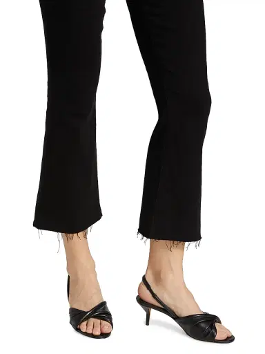 L'AGENCE Women's Kendra High-Rise Cropped Jeans - Black | Thumbnail 6 L'AGENCE Women's Kendra High-Rise Cropped Jeans - Black | Thumbnail 6