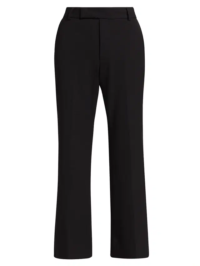 Proenza Schouler Women's Marlene Wool Flare Pants - Black