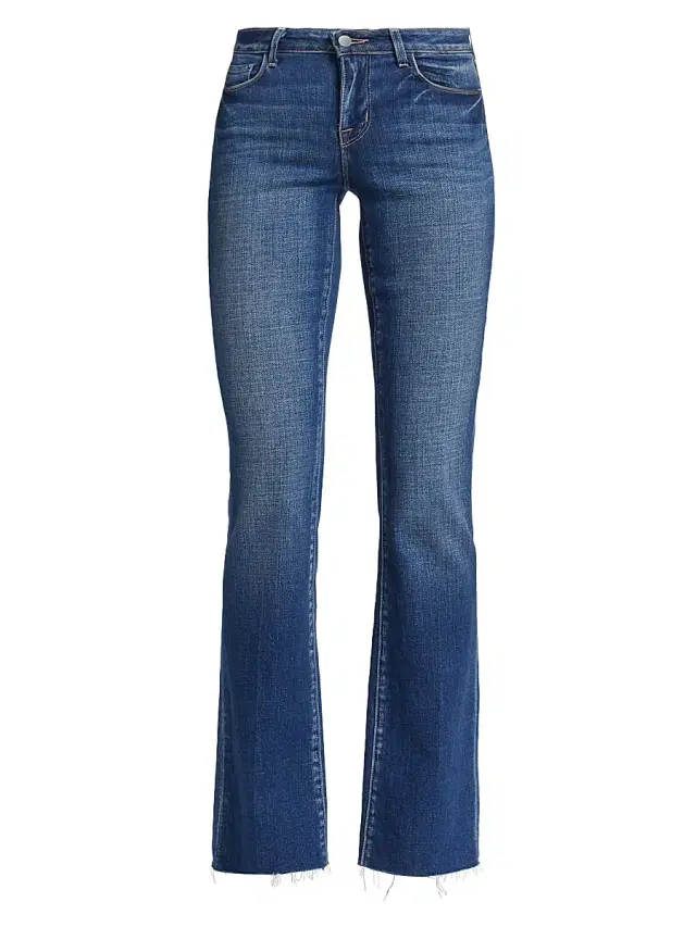 L'AGENCE Women's Sneeki Low-Rise Straight-Leg Jeans - Hasting
