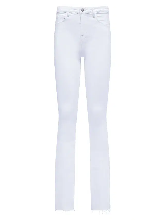 L'AGENCE Women's Ruth High-Waisted Straight Jeans - Blanc