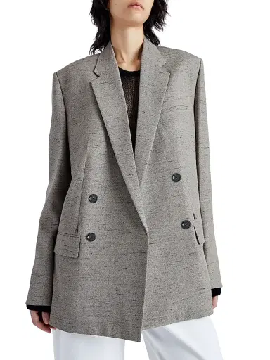 Proenza Schouler Women's Hadley Oversized Blazer - Bronze Multi | Thumbnail 6