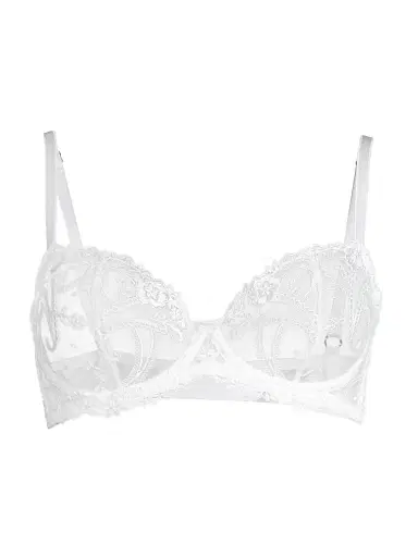 Cosabella Women's Sanika Sheer Underwire Balconette Bra - White | Thumbnail 1 Cosabella Women's Sanika Sheer Underwire Balconette Bra - White | Thumbnail 1