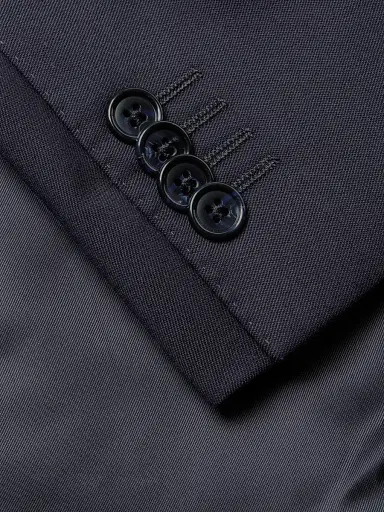 CORNELIANI Men's Regular-Fit Solid Woven Wool Suit - Dark Blue - Size 48 | Thumbnail 5
