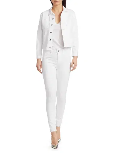 L'Agence Women's Janelle Slim-Fit Denim Jacket | Thumbnail 2