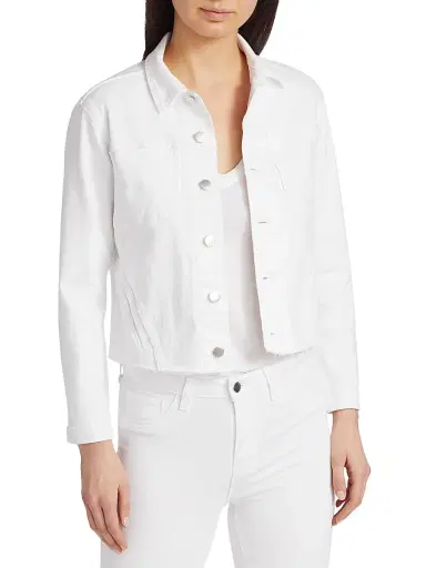 L'Agence Women's Janelle Slim-Fit Denim Jacket | Thumbnail 3