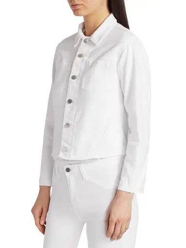 L'Agence Women's Janelle Slim-Fit Denim Jacket | Thumbnail 4