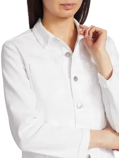 L'Agence Women's Janelle Slim-Fit Denim Jacket | Thumbnail 6