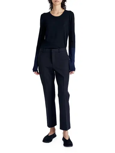 Proenza Schouler Women's Myers Cotton Pants - Black - Size 12 | Thumbnail 2