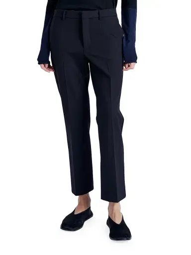 Proenza Schouler Women's Myers Cotton Pants - Black - Size 12 | Thumbnail 3