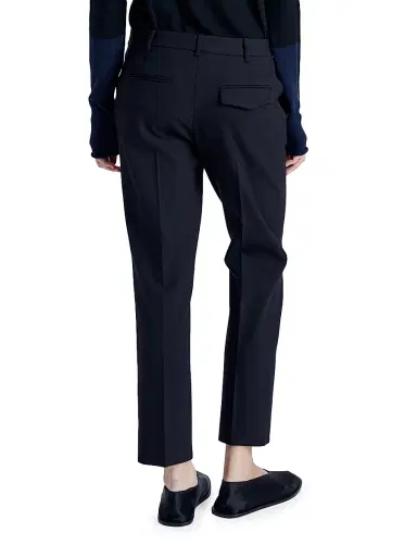 Proenza Schouler Women's Myers Cotton Pants - Black - Size 12 | Thumbnail 4