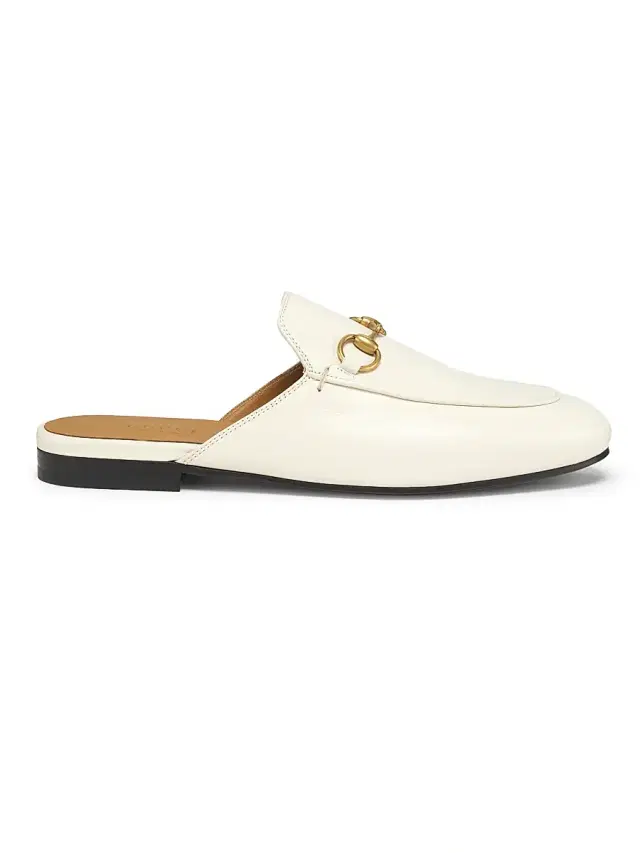 Gucci Women's Princetown Leather Slipper - White