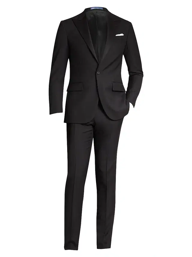 Polo Ralph Lauren Men's Polo Peaked-Lapel Tuxedo - Black