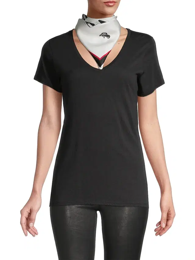 rag & bone Women's Cruella Silk Bandana - Antique White