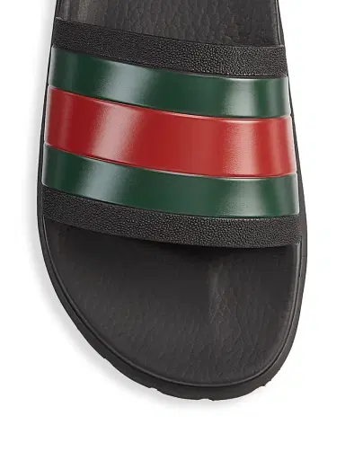 Gucci Men's Web Slide Sandals - Black - Size 13 | Thumbnail 3 Gucci Men's Web Slide Sandals - Black - Size 13 | Thumbnail 3