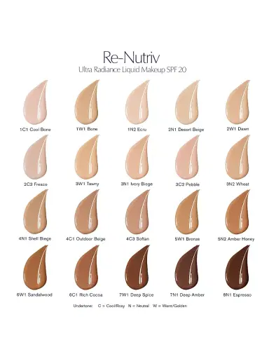 Estée Lauder Women's Re-Nutriv Ultra Radiance Liquid Makeup Broad Spectrum SPF 20 | Thumbnail 6