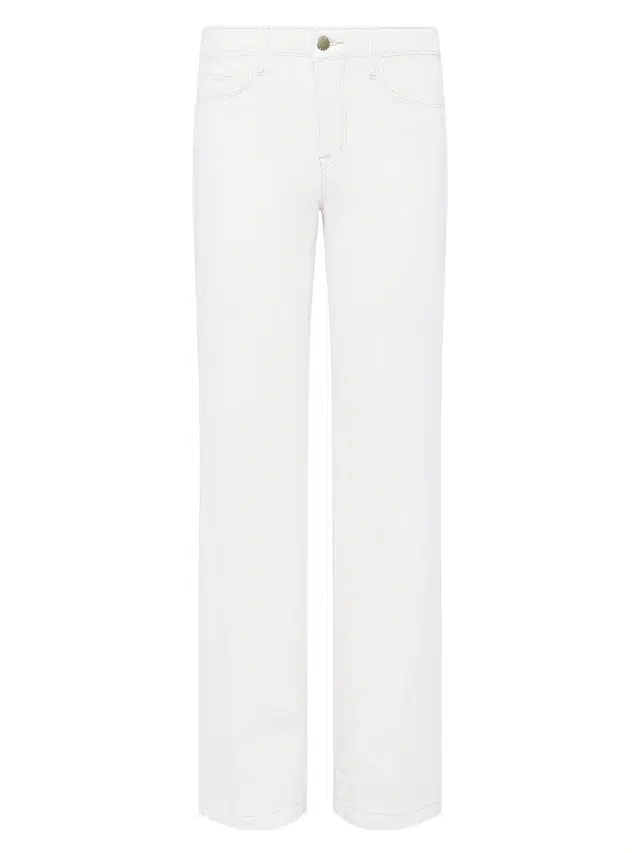 L'AGENCE Women's Scottie Wide-Leg Jeans - Macadamia