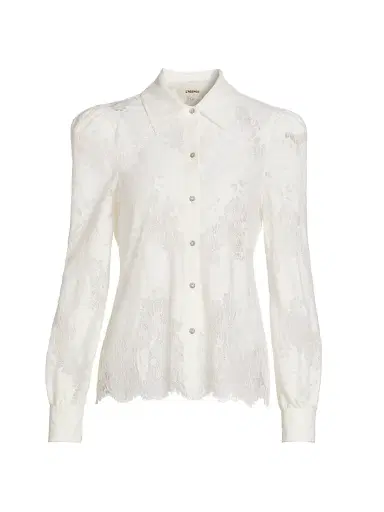 L'AGENCE Women's Jenica Floral Lace Blouse - | Thumbnail 1