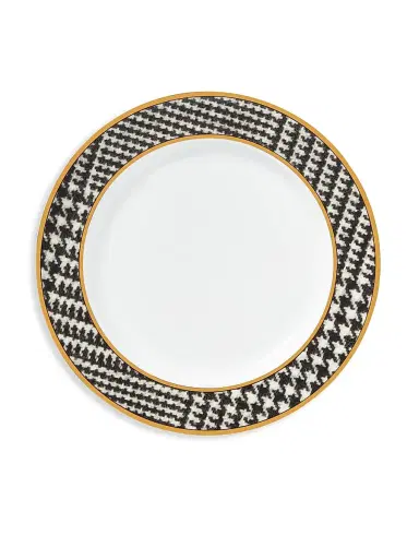 Ralph Lauren Wessex Porcelain Dinner Plate - Black White | Thumbnail 1