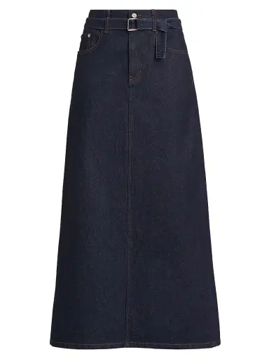 Proenza Schouler Women's Calder Stretch Denim Maxi Skirt | Thumbnail 1 Proenza Schouler Women's Calder Stretch Denim Maxi Skirt | Thumbnail 1