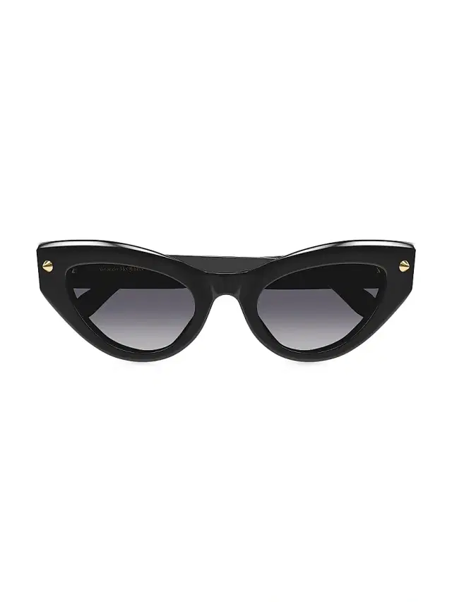 McQueen Women's 52MM Spike Studs Cat-Eye Sunglasses - Black