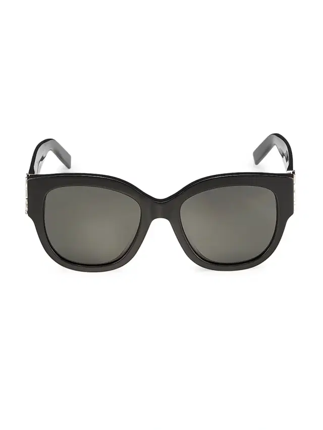 Saint Laurent Women's 55MM Round Sunglasses - Black