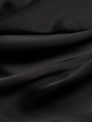 Amsale Women's Draped Satin One-Shoulder Midi-Dress - Black - Size 14 | Thumbnail 7