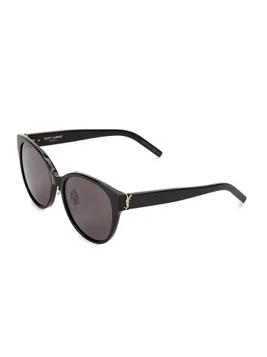 Saint Laurent Women's 57MM Cat-Eye Sunglasses - Black | Thumbnail 2