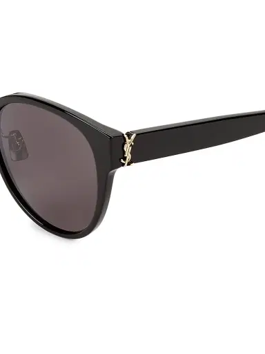 Saint Laurent Women's 57MM Cat-Eye Sunglasses - Black | Thumbnail 3