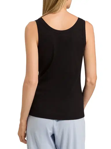 Hanro Women's Sleep & Lounge Tank Top - Black - Size Large | Thumbnail 3 Hanro Women's Sleep & Lounge Tank Top - Black - Size Large | Thumbnail 3