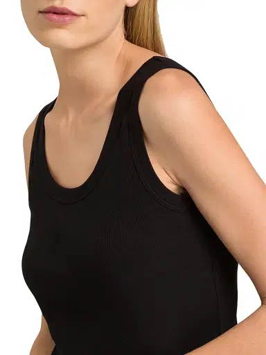 Hanro Women's Sleep & Lounge Tank Top - Black - Size Large | Thumbnail 4 Hanro Women's Sleep & Lounge Tank Top - Black - Size Large | Thumbnail 4