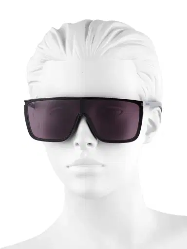 Saint Laurent Women's 99MM Mask Sunglasses - Black | Thumbnail 4
