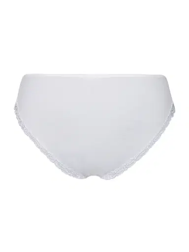 Hanro Women's Moments Floral Lace Briefs - White - Size Large | Thumbnail 3