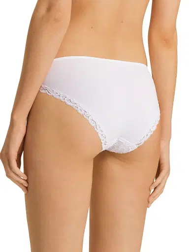 Hanro Women's Moments Floral Lace Briefs - White - Size Large | Thumbnail 5