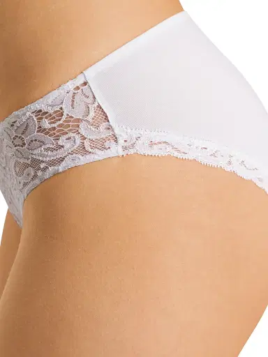Hanro Women's Moments Floral Lace Briefs - White - Size Large | Thumbnail 6