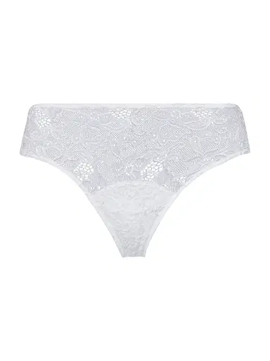 Hanro Women's Moments Floral Lace Briefs - White - Size Large | Thumbnail 1