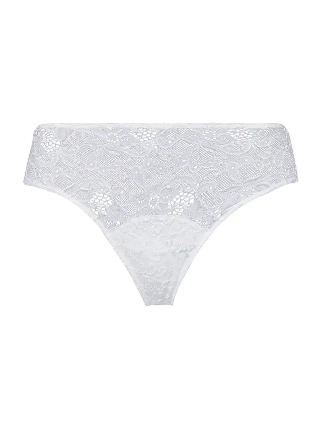 Hanro Women's Moments Floral Lace Briefs - White