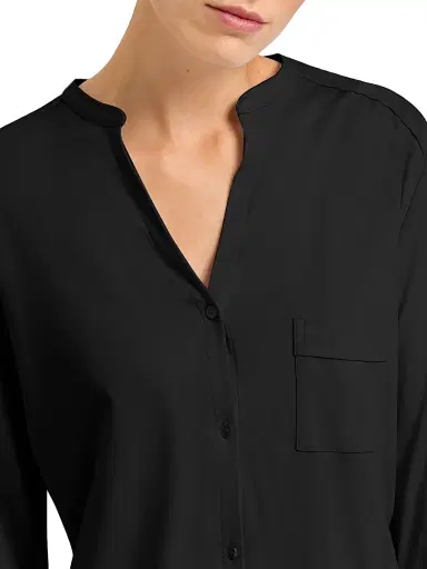 Hanro Women's Pure Essence Cotton Pajamas - Black - Size Medium | Thumbnail 5 Hanro Women's Pure Essence Cotton Pajamas - Black - Size Medium | Thumbnail 5