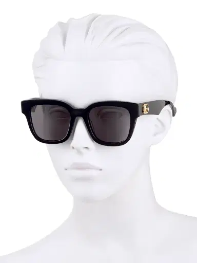 Gucci Women's Generation 52MM Square Sunglasses - Shiny Black | Thumbnail 4