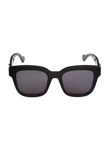 Gucci Women's Generation 52MM Square Sunglasses - Shiny Black | Thumbnail 1