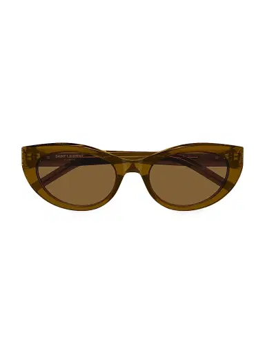 Saint Laurent Women's Monogram Hinge Acetate 54MM Cat-Eye Sunglasses | Thumbnail 3 Saint Laurent Women's Monogram Hinge Acetate 54MM Cat-Eye Sunglasses | Thumbnail 3