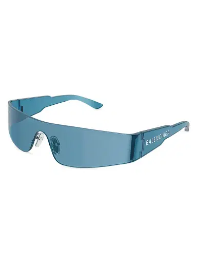 Balenciaga Women's Mono 99MM Sunglasses - Blue | Thumbnail 3 Balenciaga Women's Mono 99MM Sunglasses - Blue | Thumbnail 3